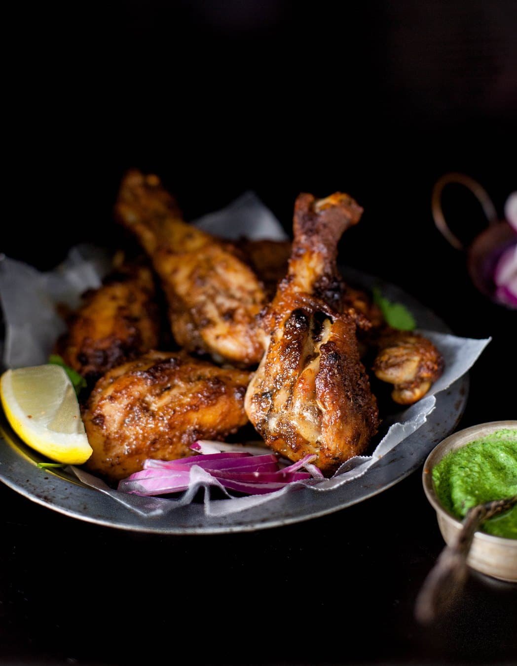Recette de poulet tandoori et sa sauce à la menthe