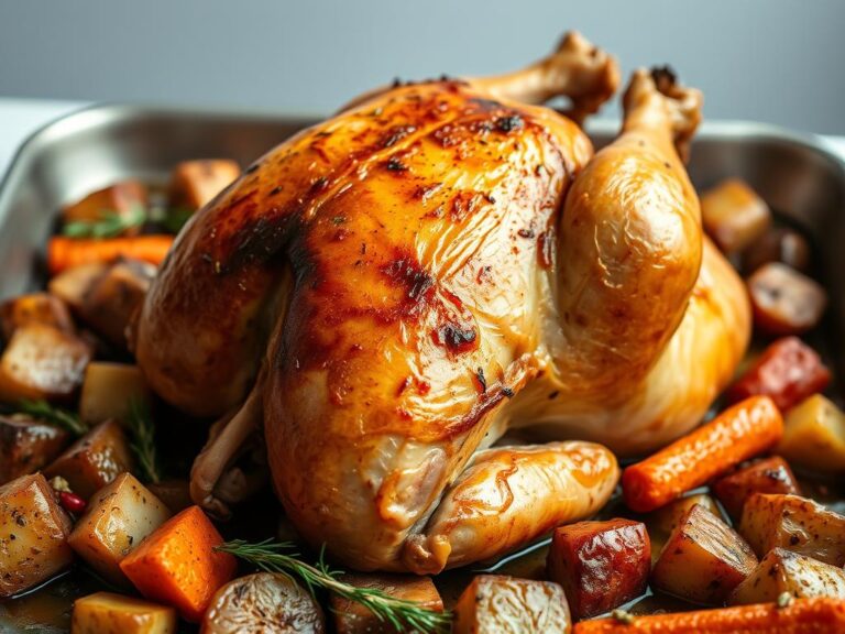Poulet roti au four