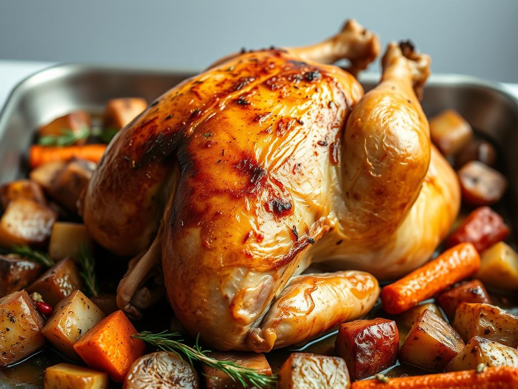 Poulet Rôti au Four : le Guide Complet pour une Peau Croustillante et une Chair Fondante