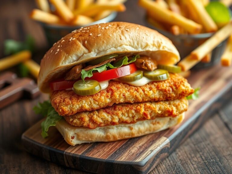 Smash burger de poulet mariné au babeurre — sauce maison