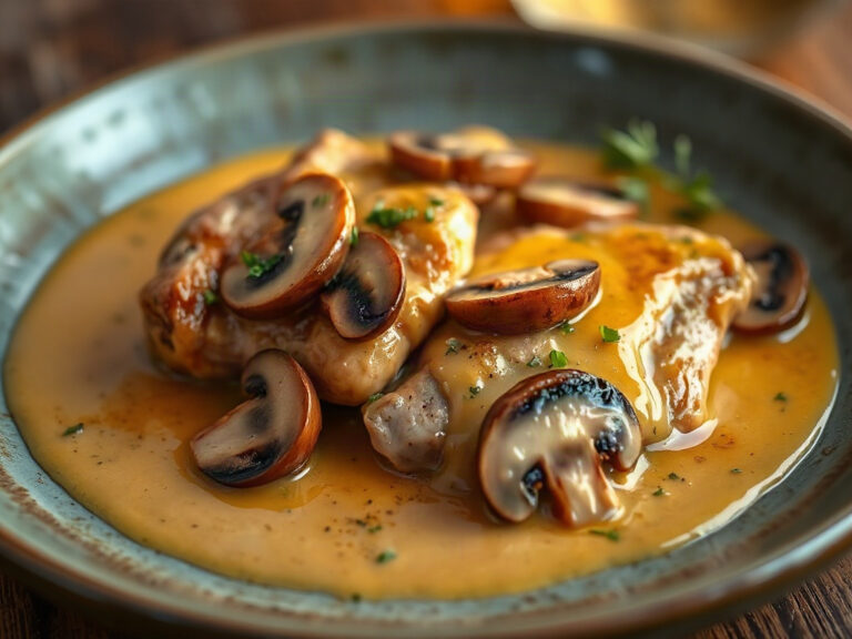 Cuisses de poulet au Cookeo, sauce moutarde-miel et champignons