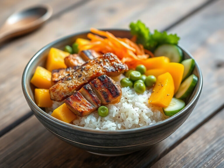 Poke bowl hawaien au poulet healthy